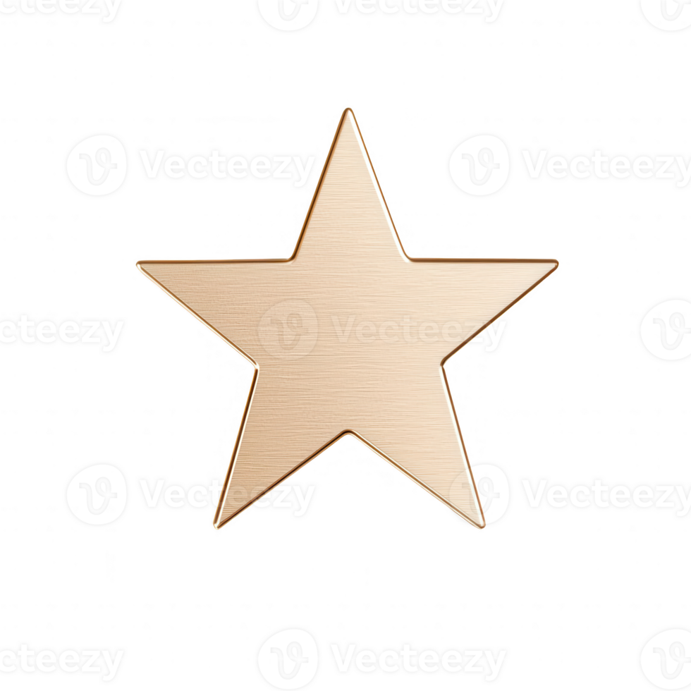 A simple, elegant golden star icon for versatile graphic design applications. png