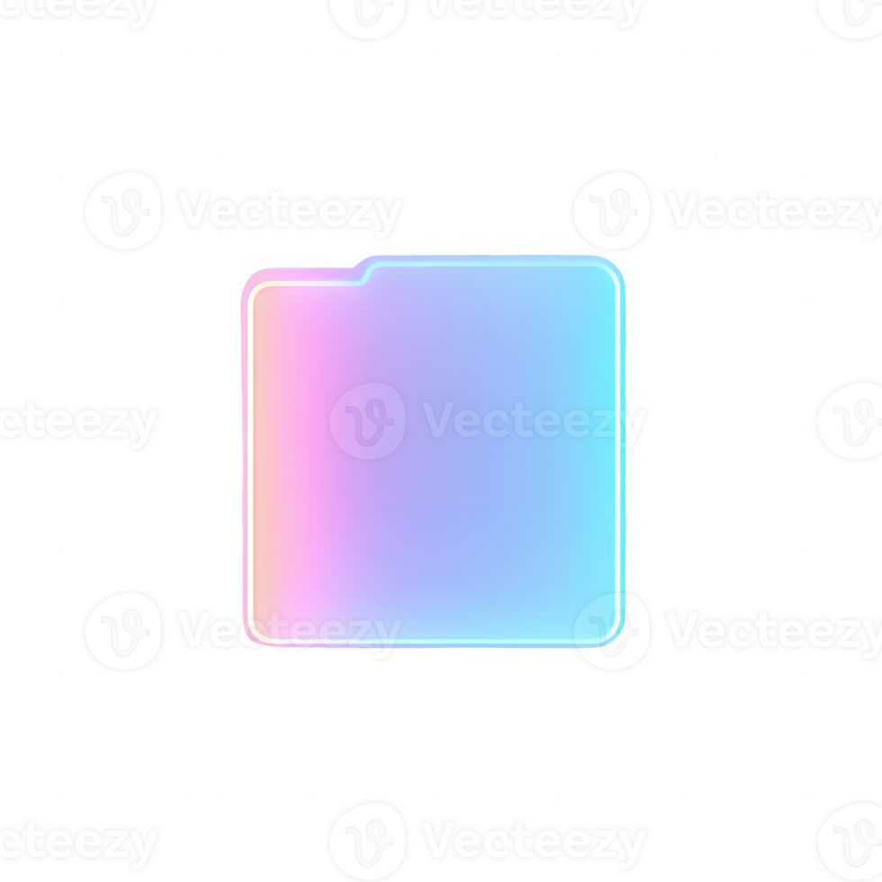 A vibrant, colorful folder design showcasing modern aesthetics and digital creativity. png