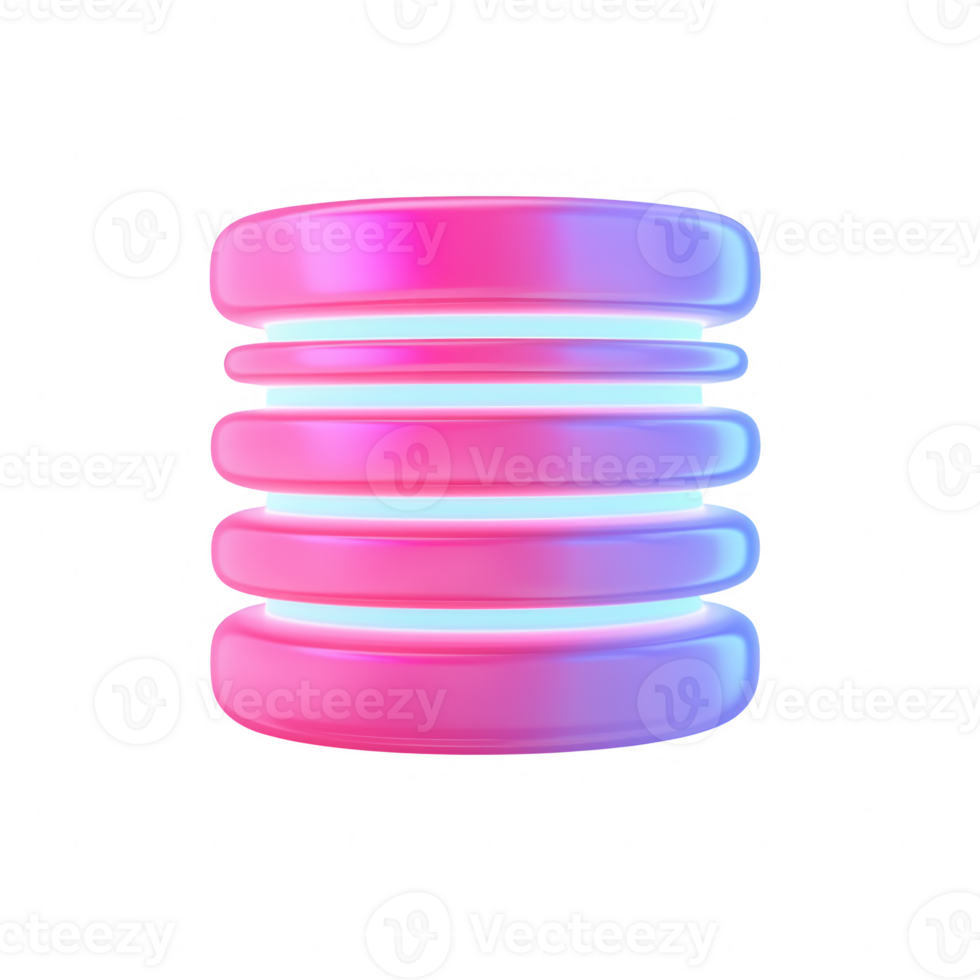 A vibrant and modern abstract graphic with layered circular shapes in pink and blue. png