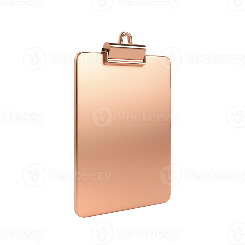 Blank clipboard for notes, presentations, or organization. Ideal for office settings. png