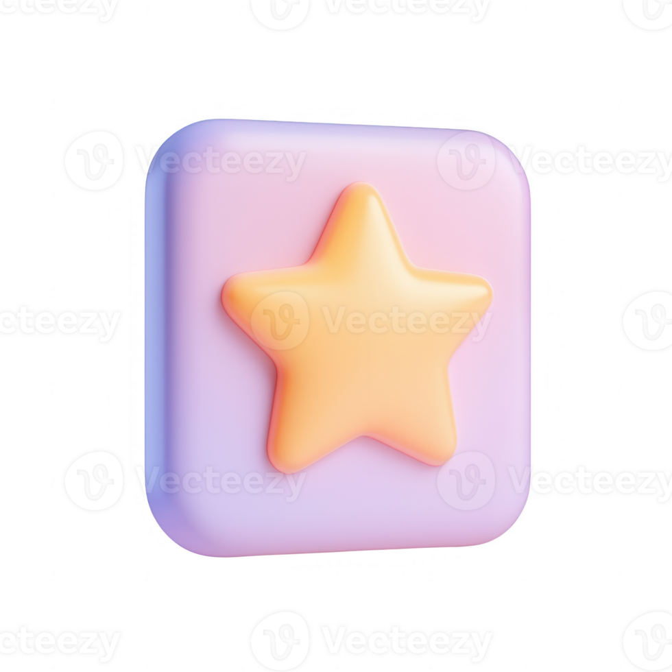 Colorful star icon design for digital applications and creative projects. png