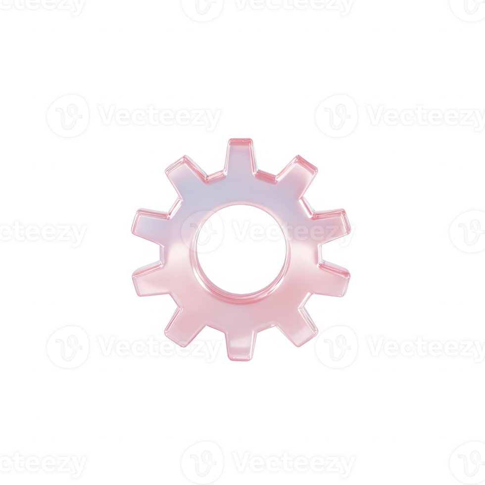 A colorful gear icon representing innovation and mechanical engineering. png