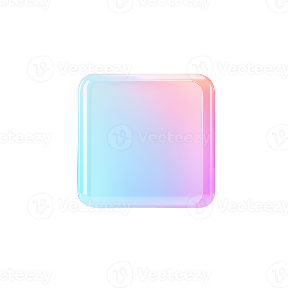 A colorful abstract square icon with a smooth gradient effect. png