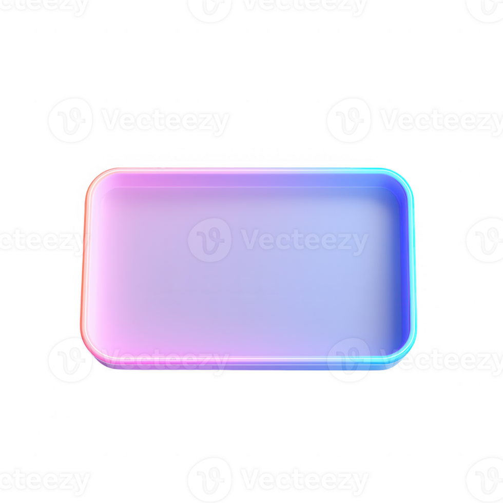 A modern, colorful tray design with a smooth gradient for stylish presentations. png