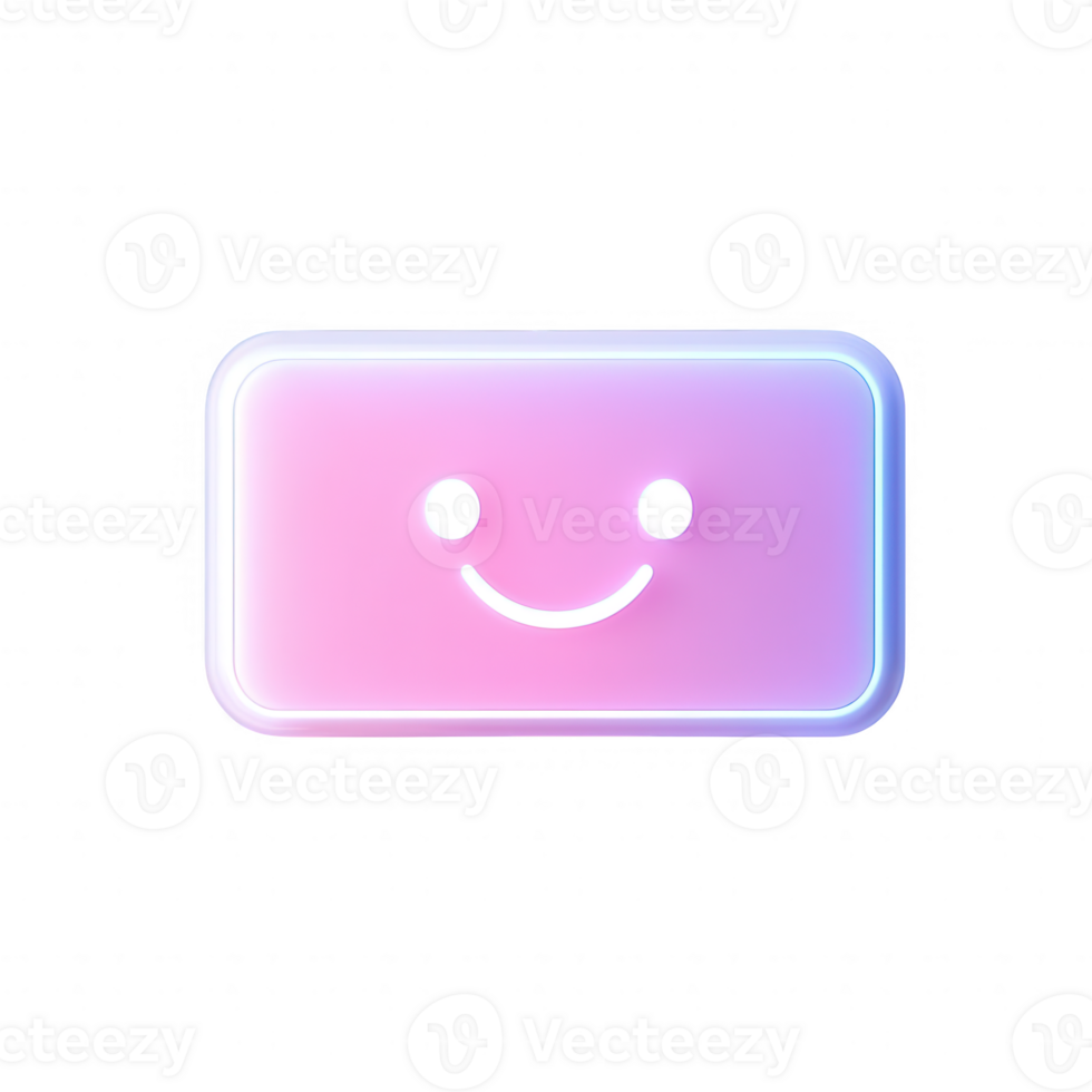A vibrant, colorful icon with a smiling face, perfect for creative projects. png