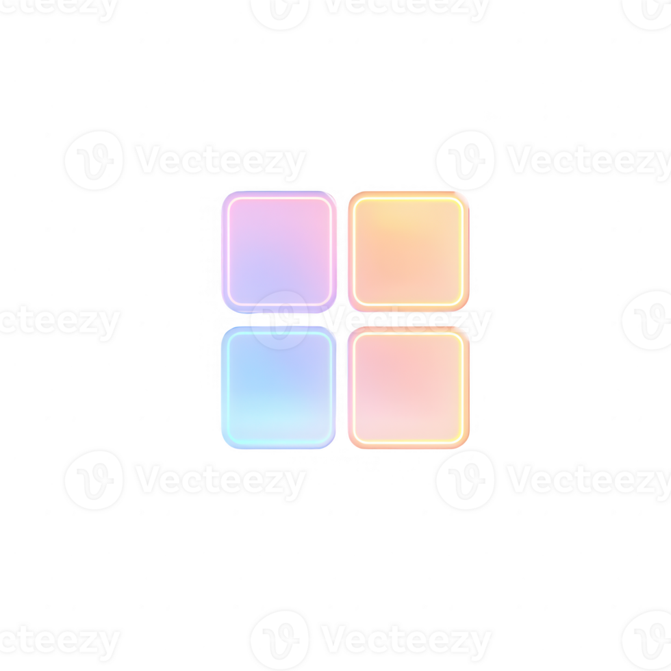 Abstract colorful shapes with a glossy finish, ideal for modern design concepts. png