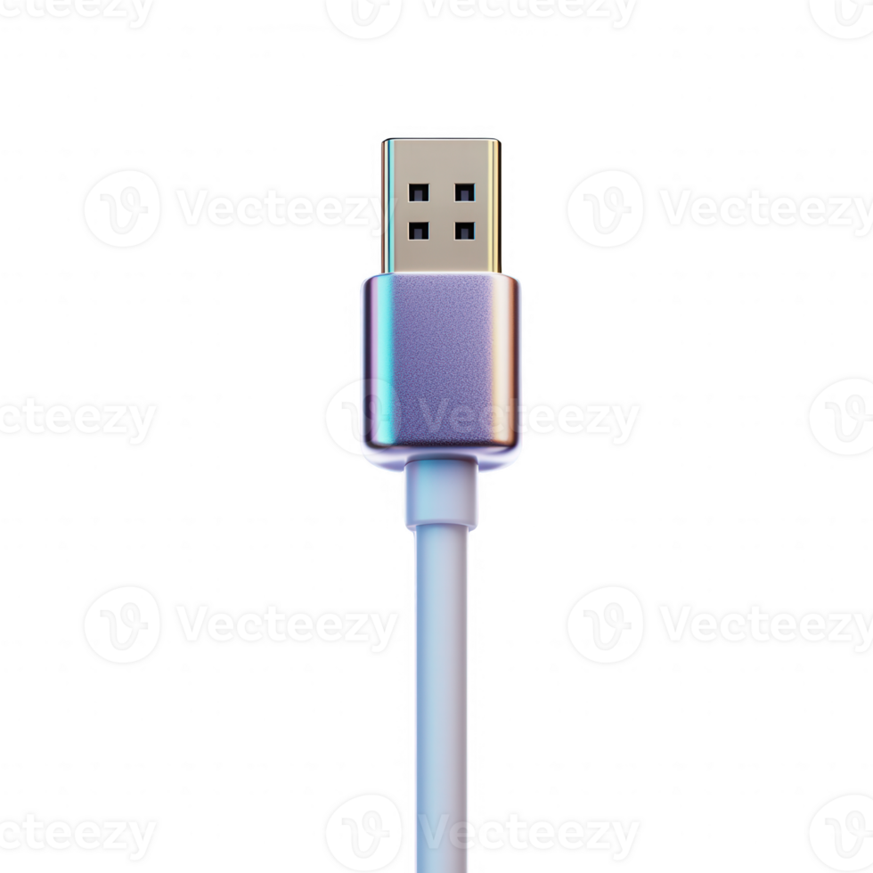 Close-up of a modern USB cable connected to various devices for charging. png