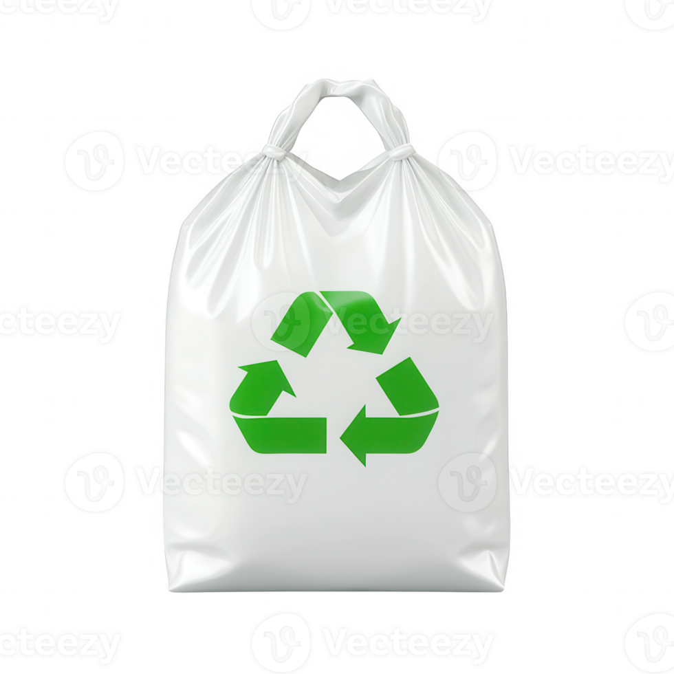 Eco-friendly recycling bag promoting sustainability and environmental consciousness. png
