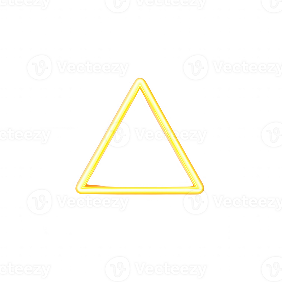 Minimalistic yellow triangle shape on a black background for modern design projects. png