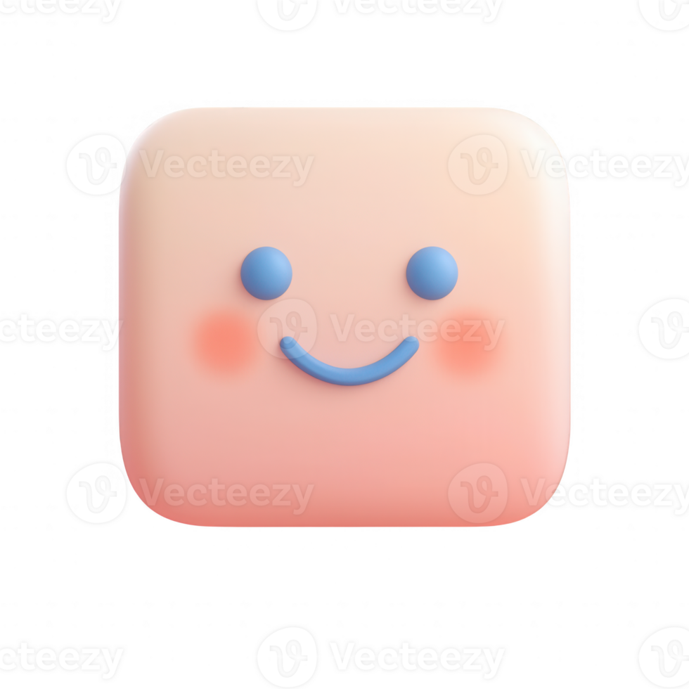 A cheerful, friendly icon with a smiling face perfect for digital design projects. png