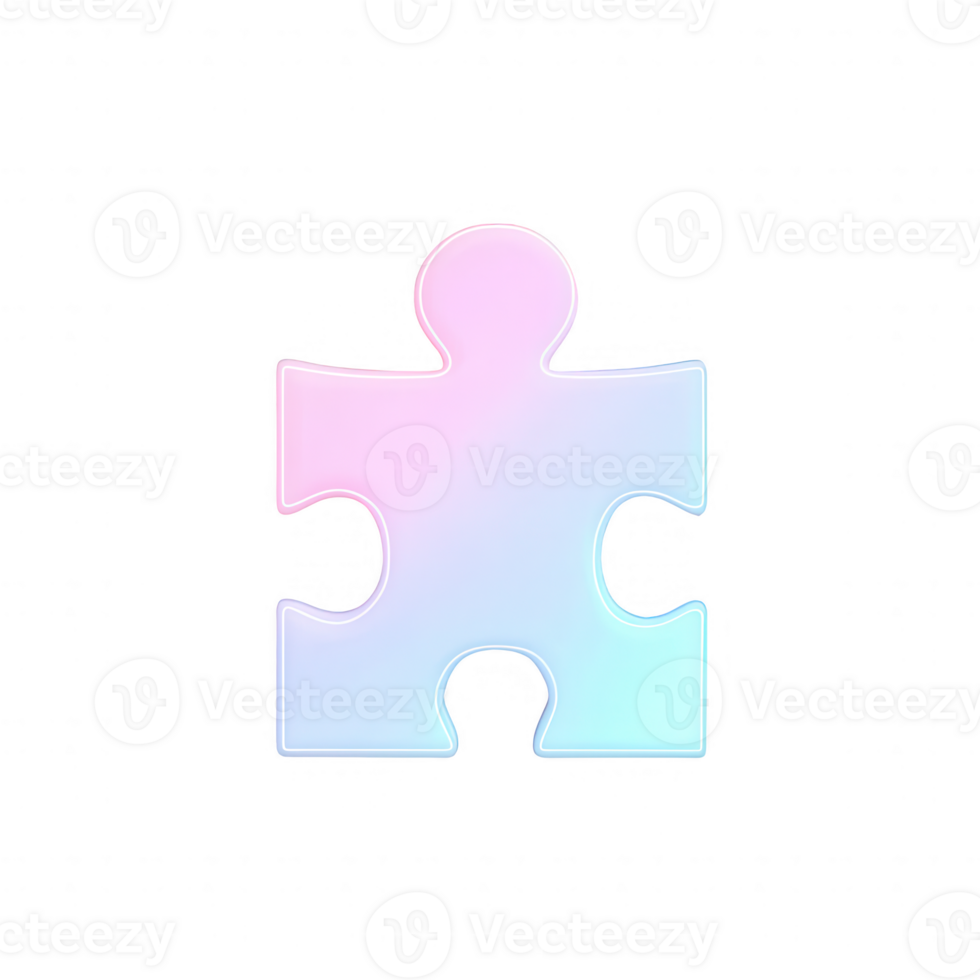 A colorful puzzle piece representing problem-solving and creativity. png