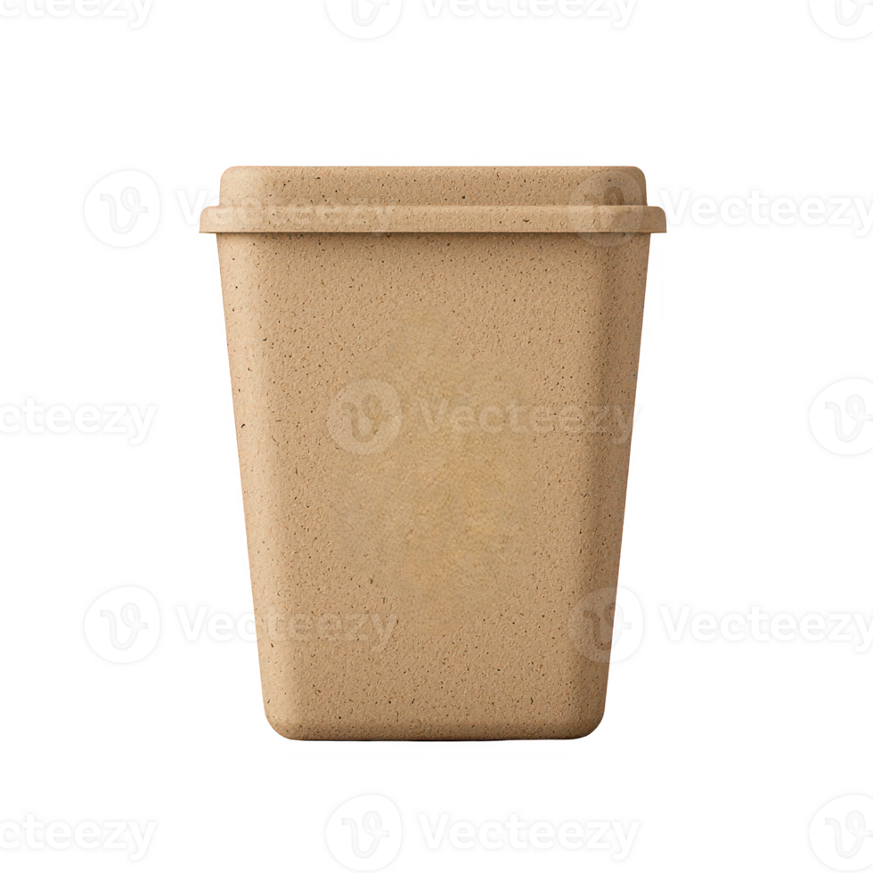 Eco-friendly container for takeaway food, showcasing sustainable packaging solutions. png