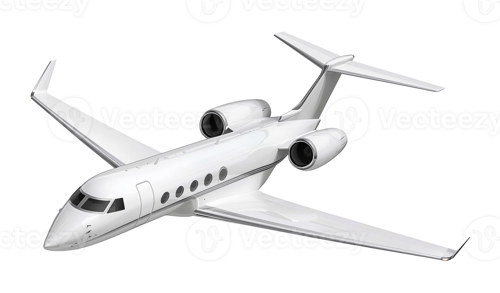 Luxury Private Plane Isolated on Transparent Background png