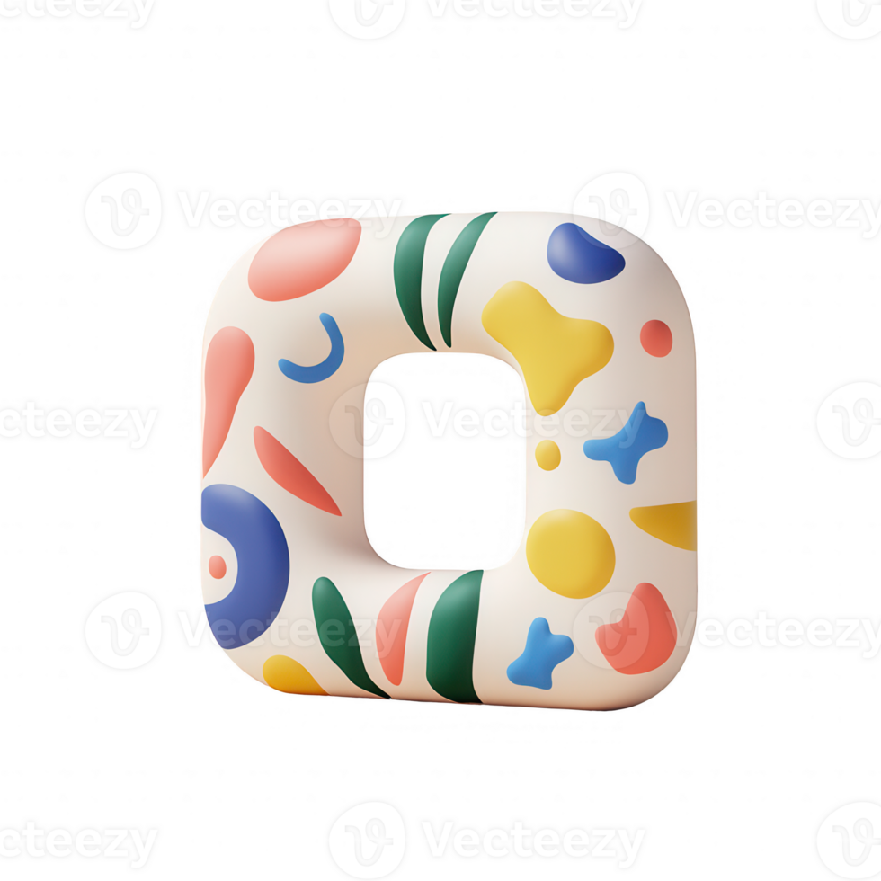 Colorful abstract design with playful shapes and forms on a decorative backdrop. png
