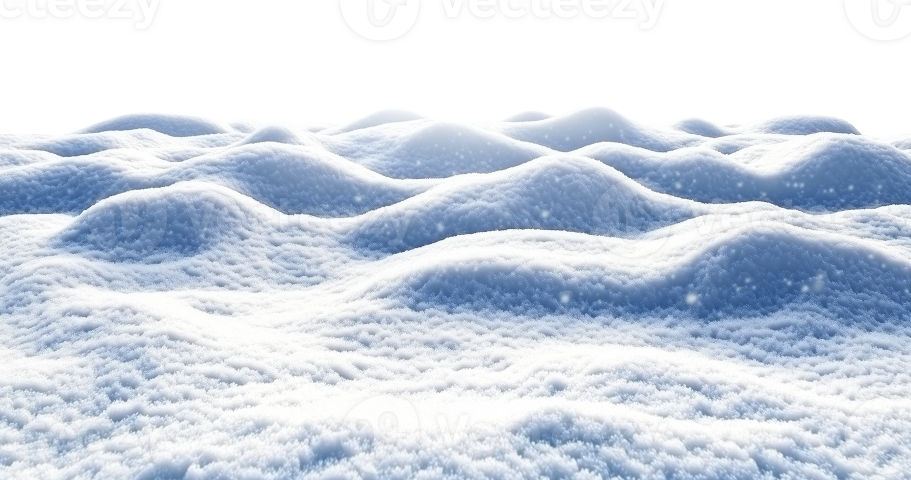 Snow Horizon Landscape Isolated on Transparent Background png