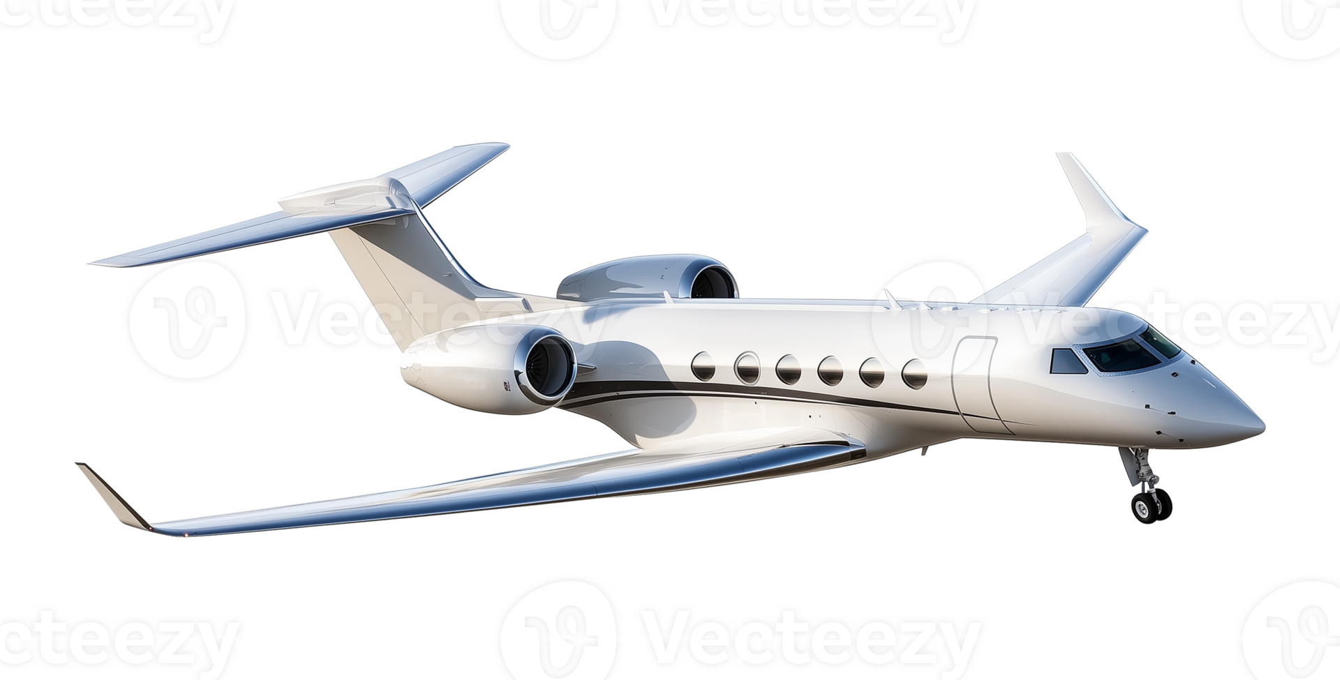 Private Jet Plane Isolated on Transparent Background png