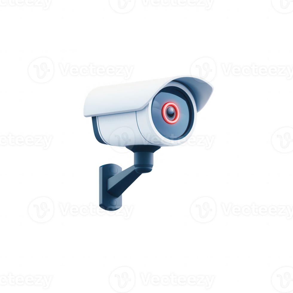 Modern security camera with advanced features for surveillance and safety. png
