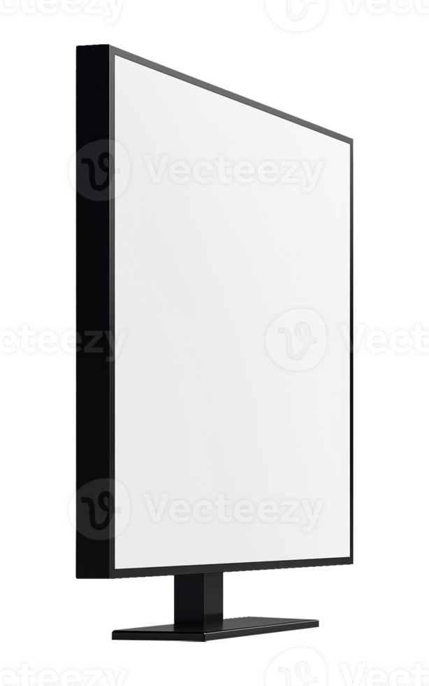 Blank Vertical Billboard for Product Advertising Isolated on Transparent Background png