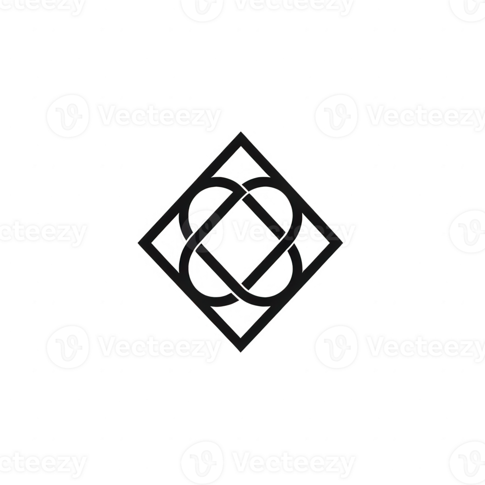 Stylish geometric logo design, perfect for branding and creative projects. png