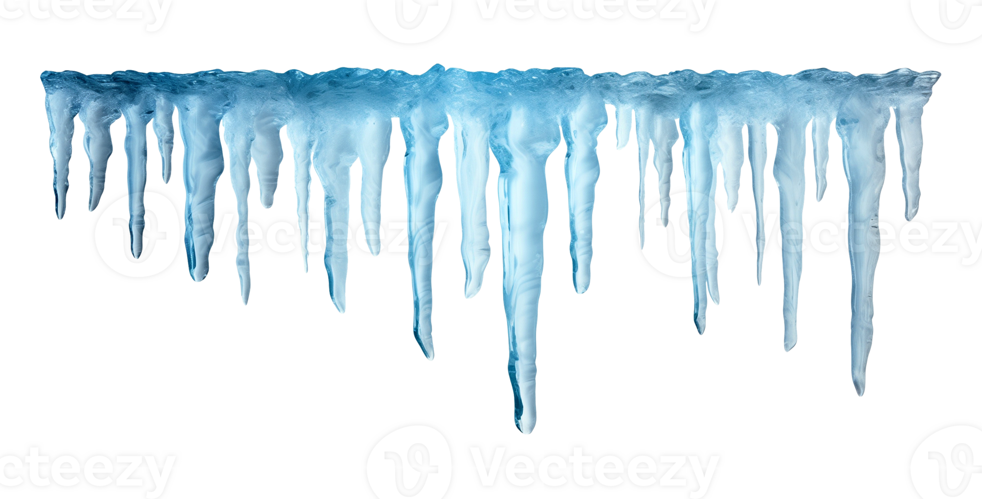 Icicles Isolated on Transparent Background png