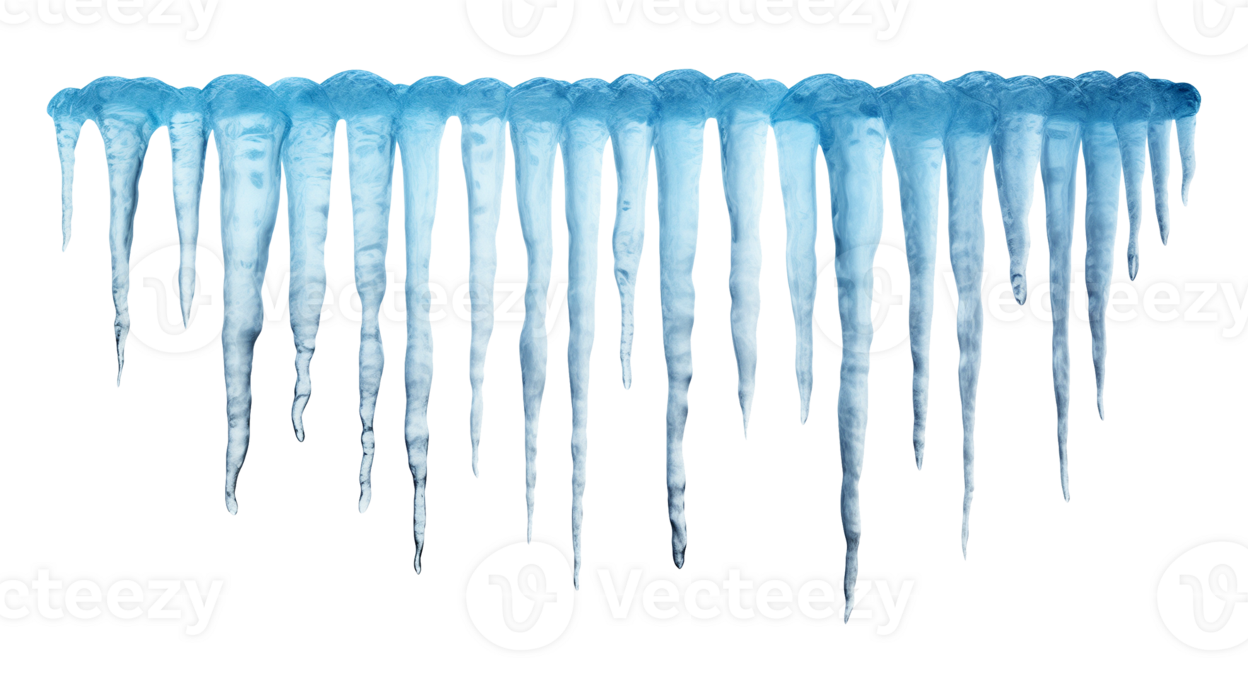 Icicle Spikes Isolated on Transparent Background png