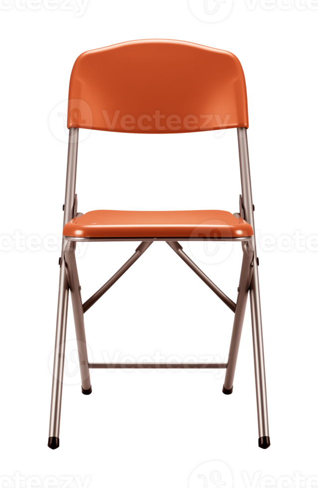 Metal Folding Chair Isolated on Transparent Background png
