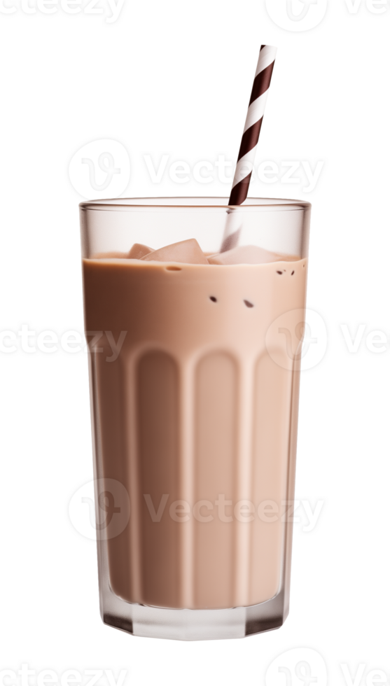 Chocolate Milk Drink Isolated on Transparent Background png