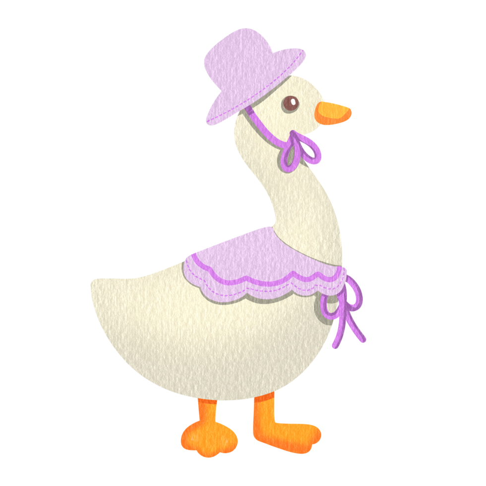 cute bride Duck png
