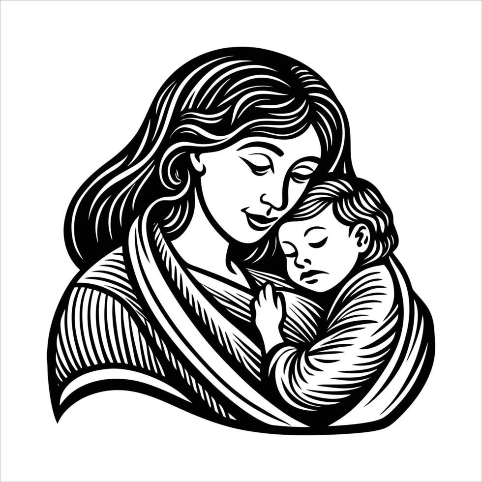 Mother and Child Loves vector