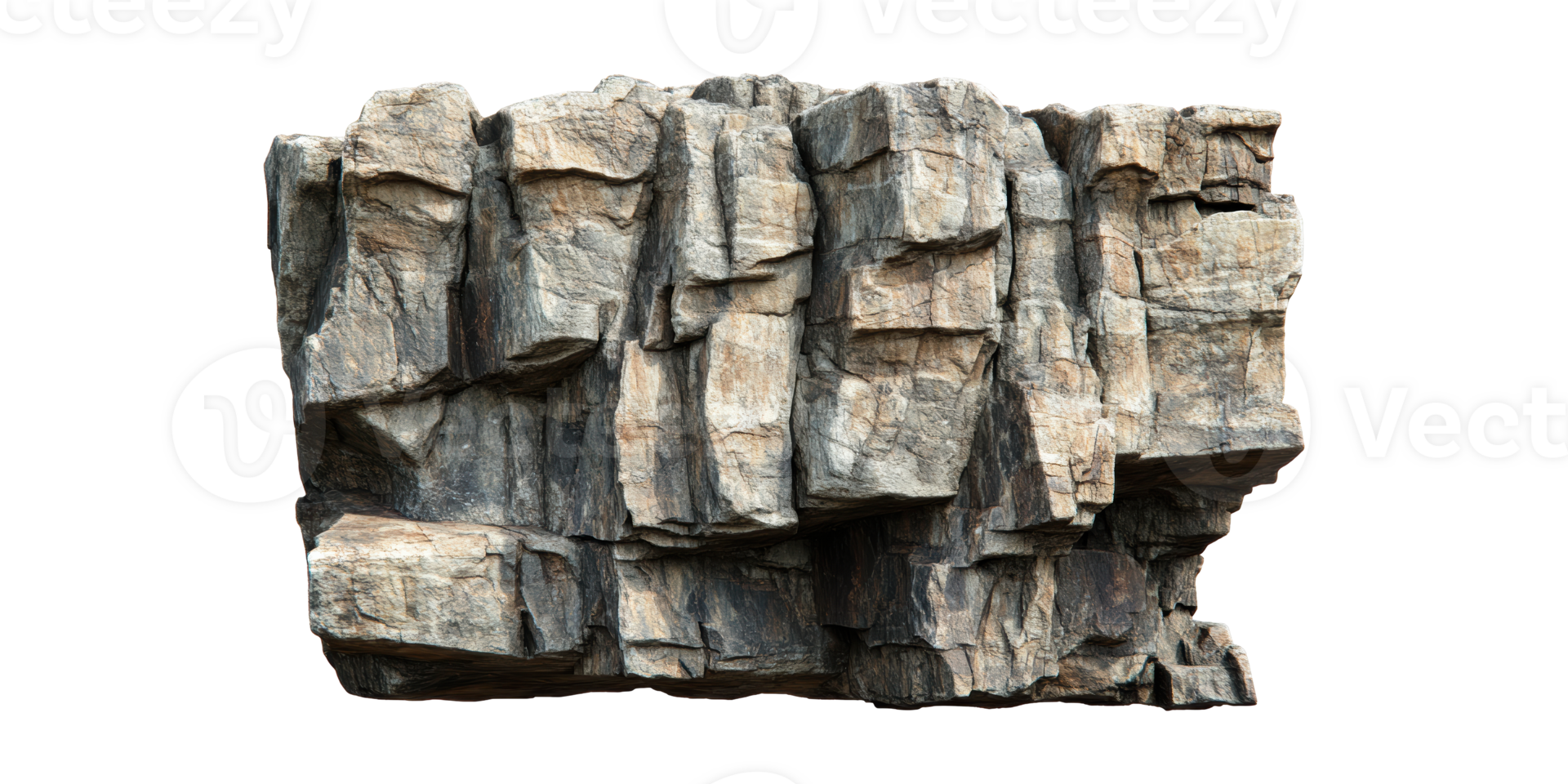 Rocky stone formation isolated on transparent background png