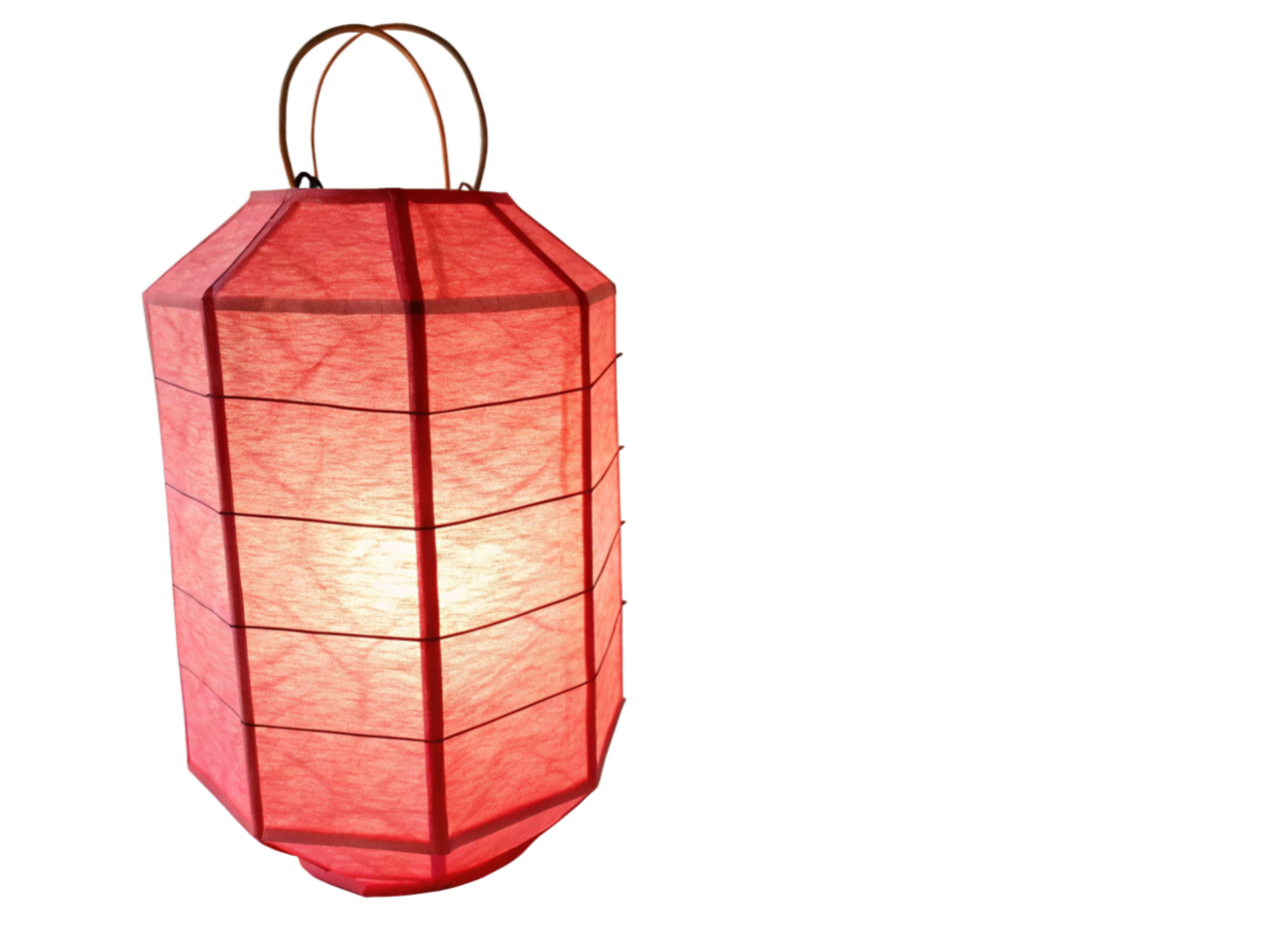 Red Paper Lantern, Asian Style, Hanging Light Fixture, Home Decor, Octagonal Shape, Festive Illumina png