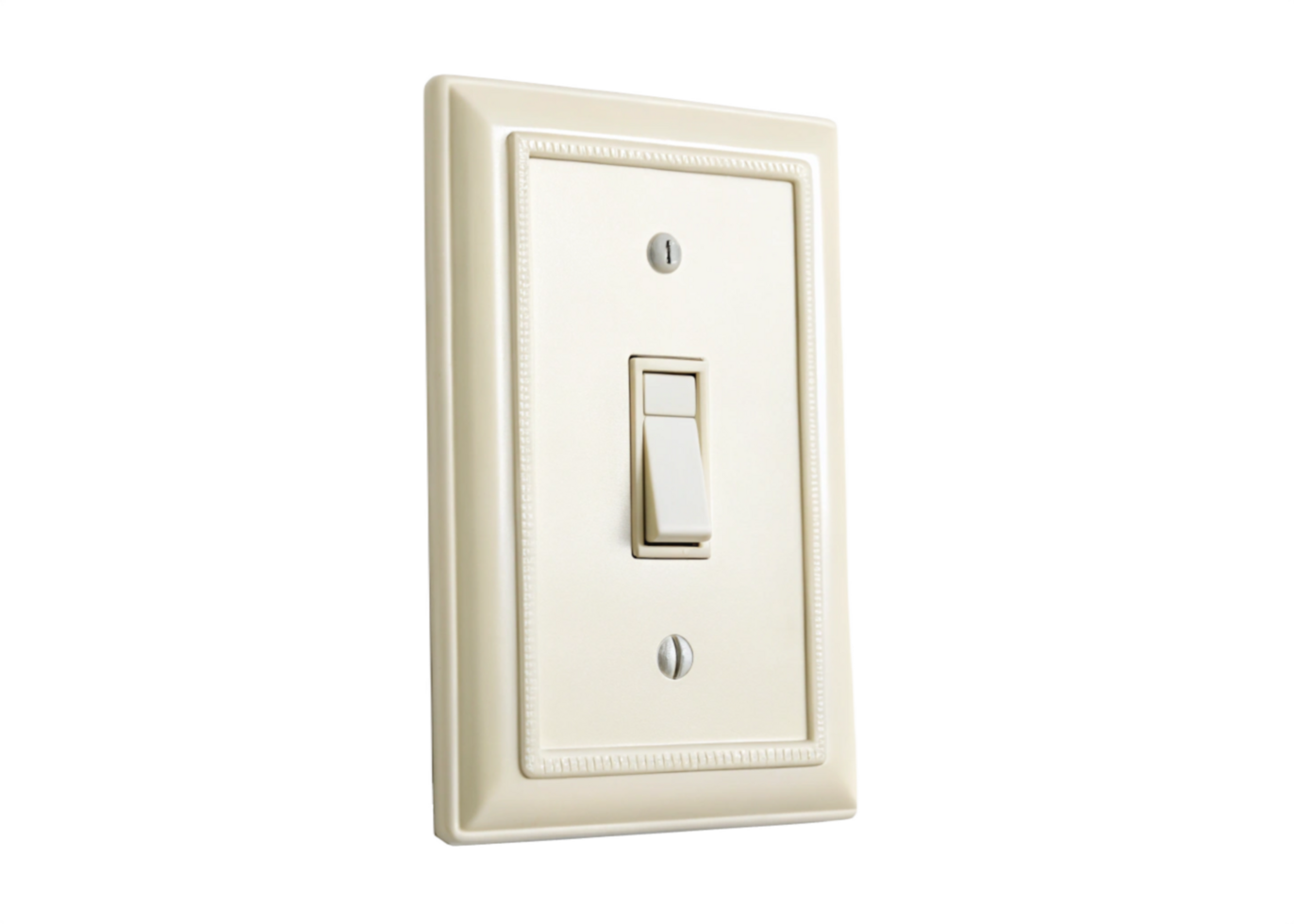 Elegant Ivory Wall Light Switch Plate Decor Home Improvement png
