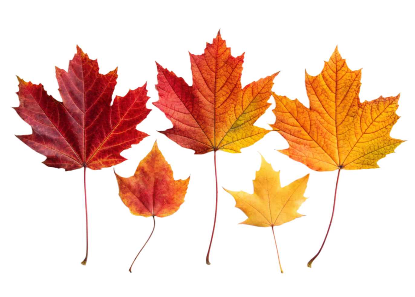 Autumn Maple Leaves Digital Art Abstract Fall Nature png