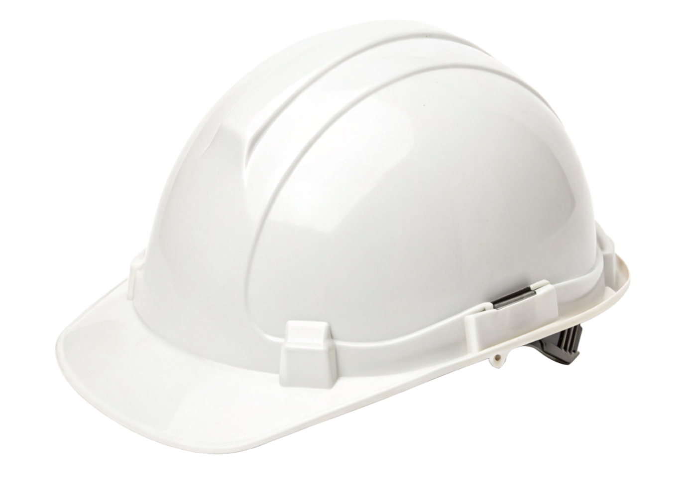White Hard Hat Safety Gear Construction Worker Protection Equipment png