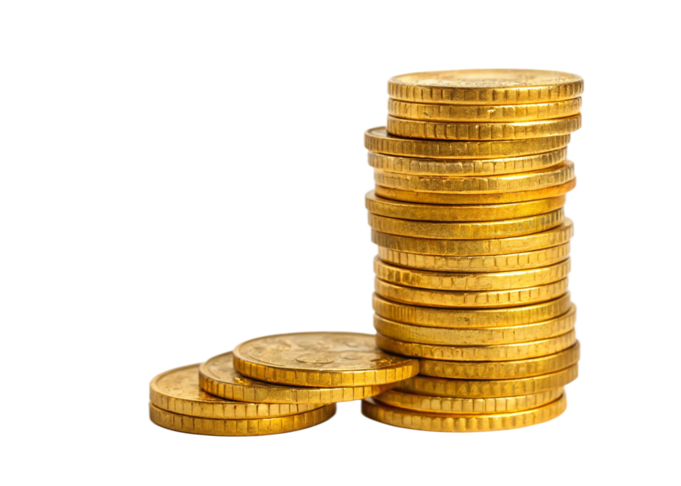 Golden Coins Stack Wealth Prosperity Finance Currency Riches Treasure Economy png