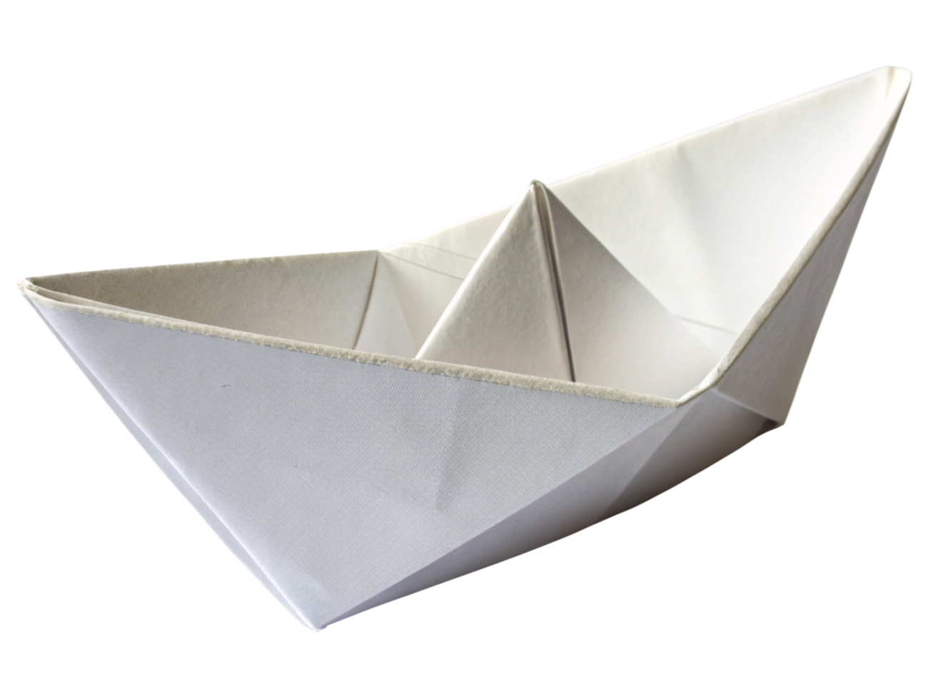 Origami Paper Boat Folded Craft, White, Simple, Handmade png