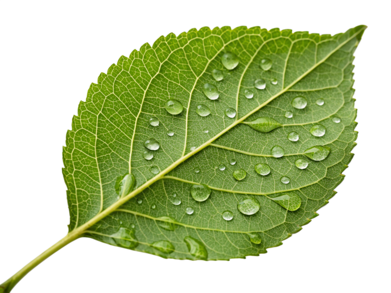 Green Leaf Dewdrops Nature Photography Closeup Macro Water png
