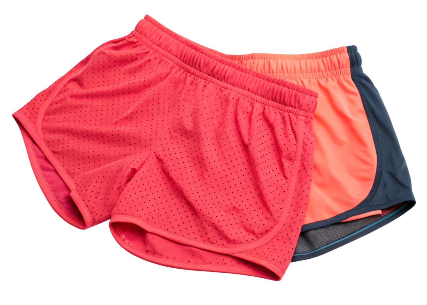 Womens Athletic Shorts Pink, Coral, Mesh, Running, Workout, Breathable, Summer, Fitness, Activewear png