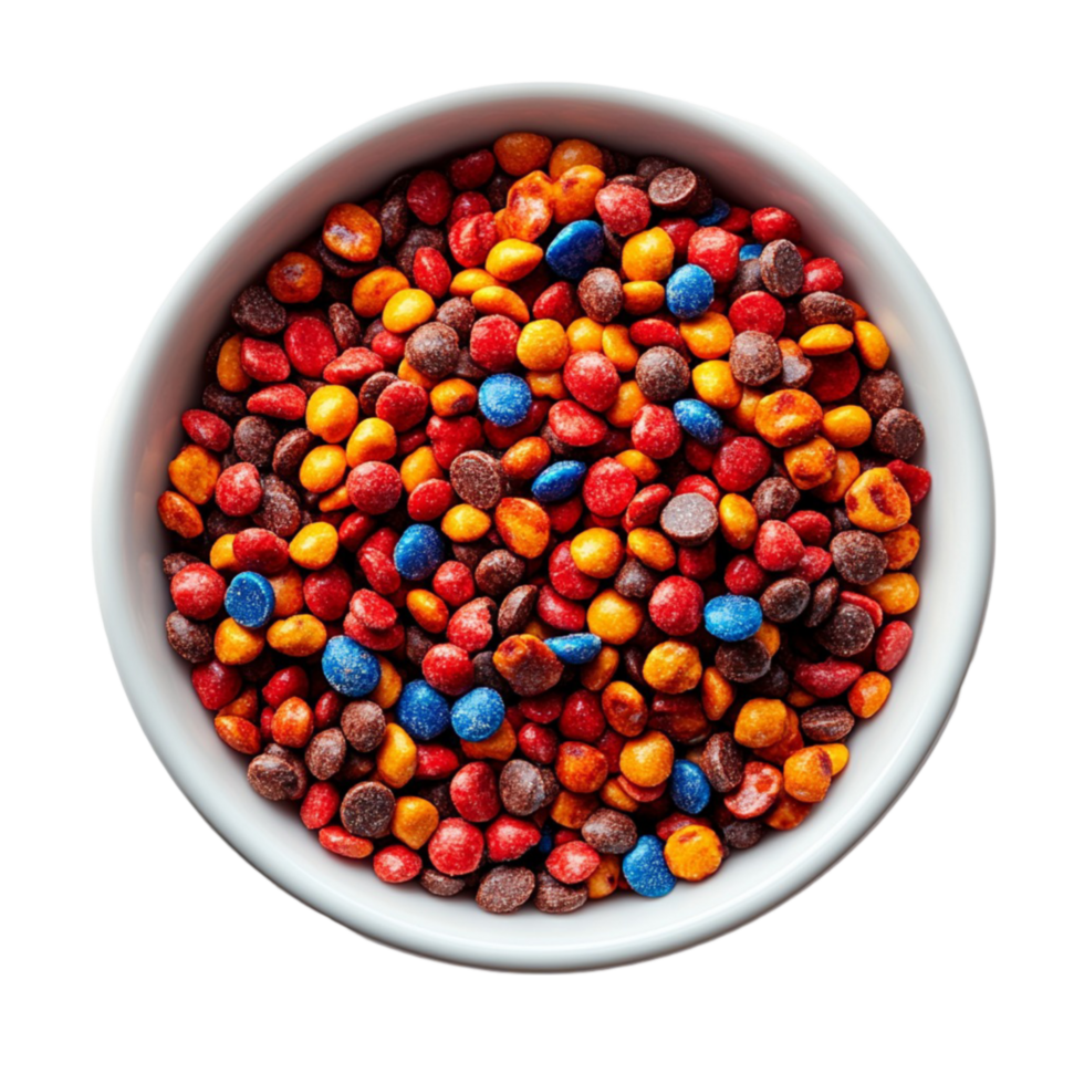 Bowl of Colorful Candy png