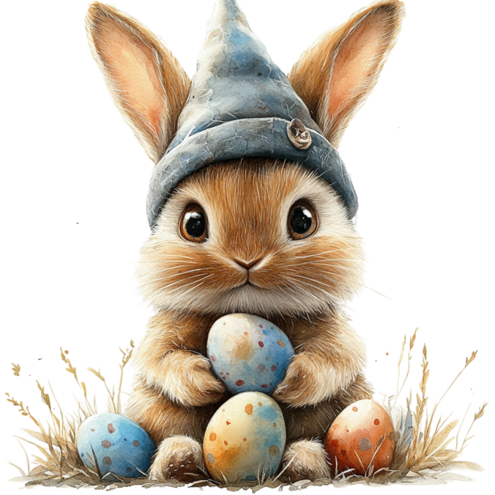 Rabbit with Easter Theme png