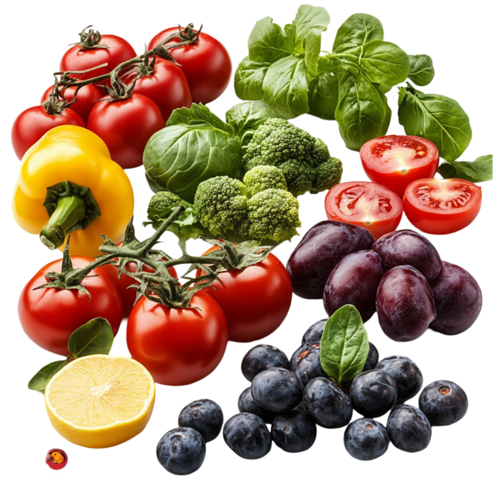 Various Fresh Fruits and Vegetables png