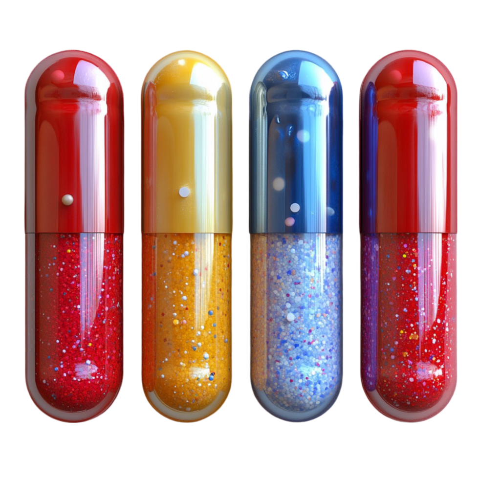 Pic Of Empty '1' Gel Capsules Colorful Gel Capsules 54715117 PNG