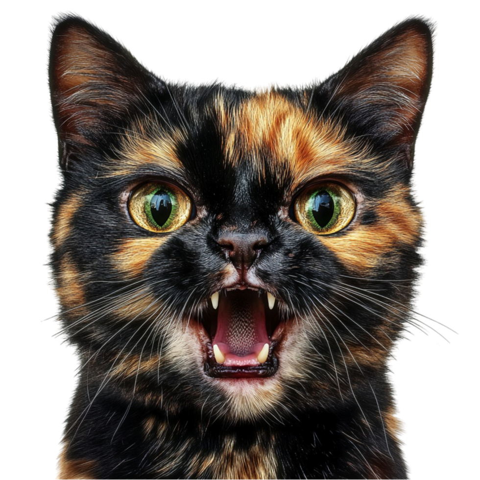 Tortoiseshell Cat Portrait png