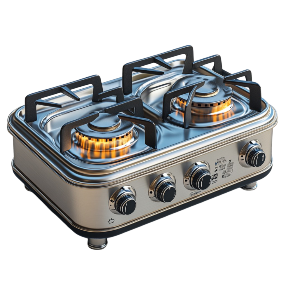 Modern Gas Stove with Burners png