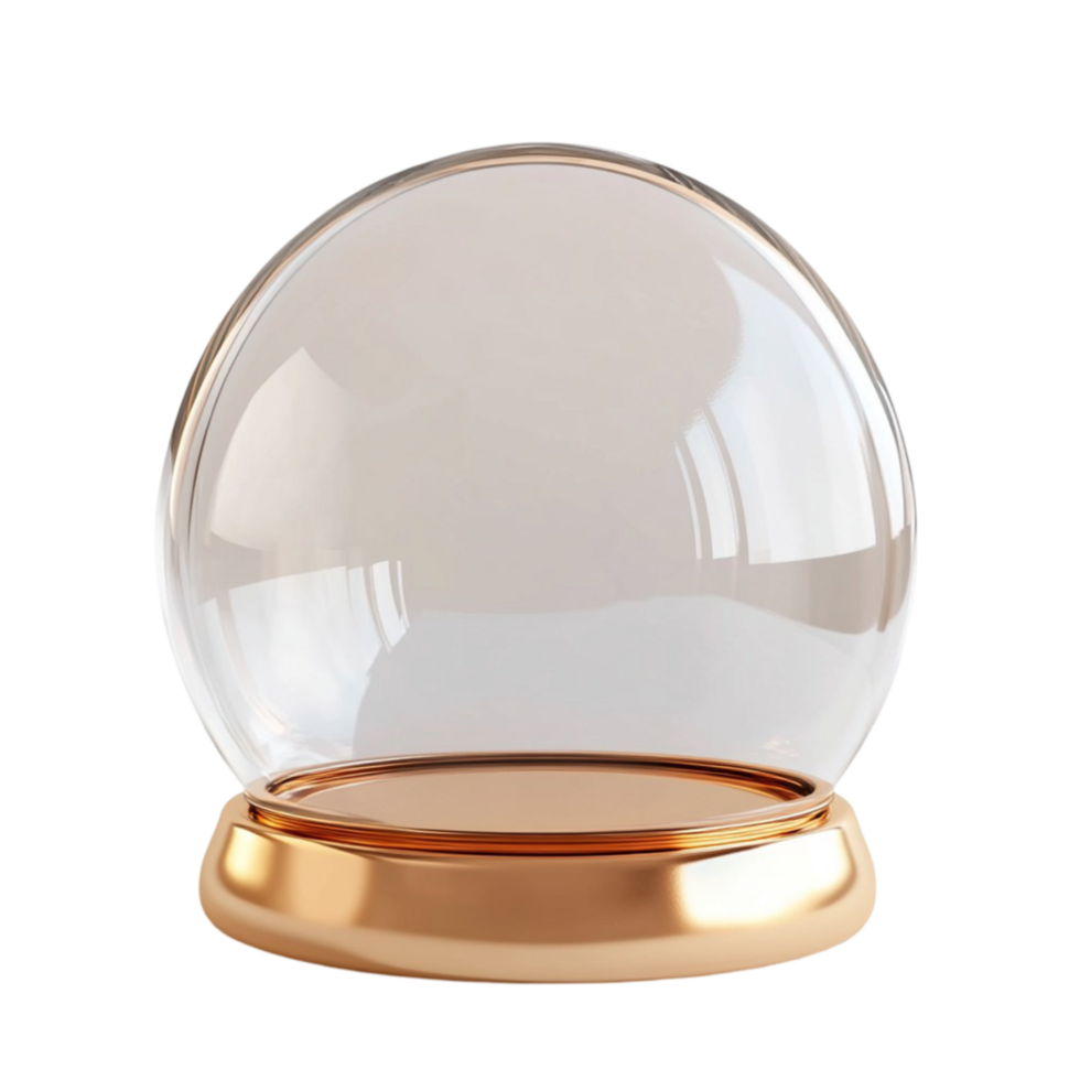 Golden Base Glass Dome png