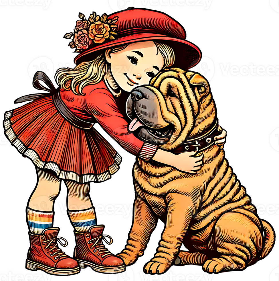 Chinese Shar Pei dog png