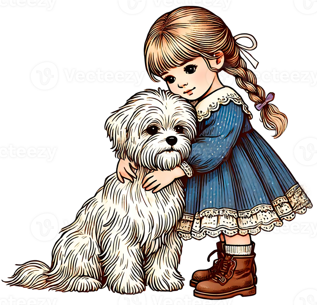 Maltese dog design png