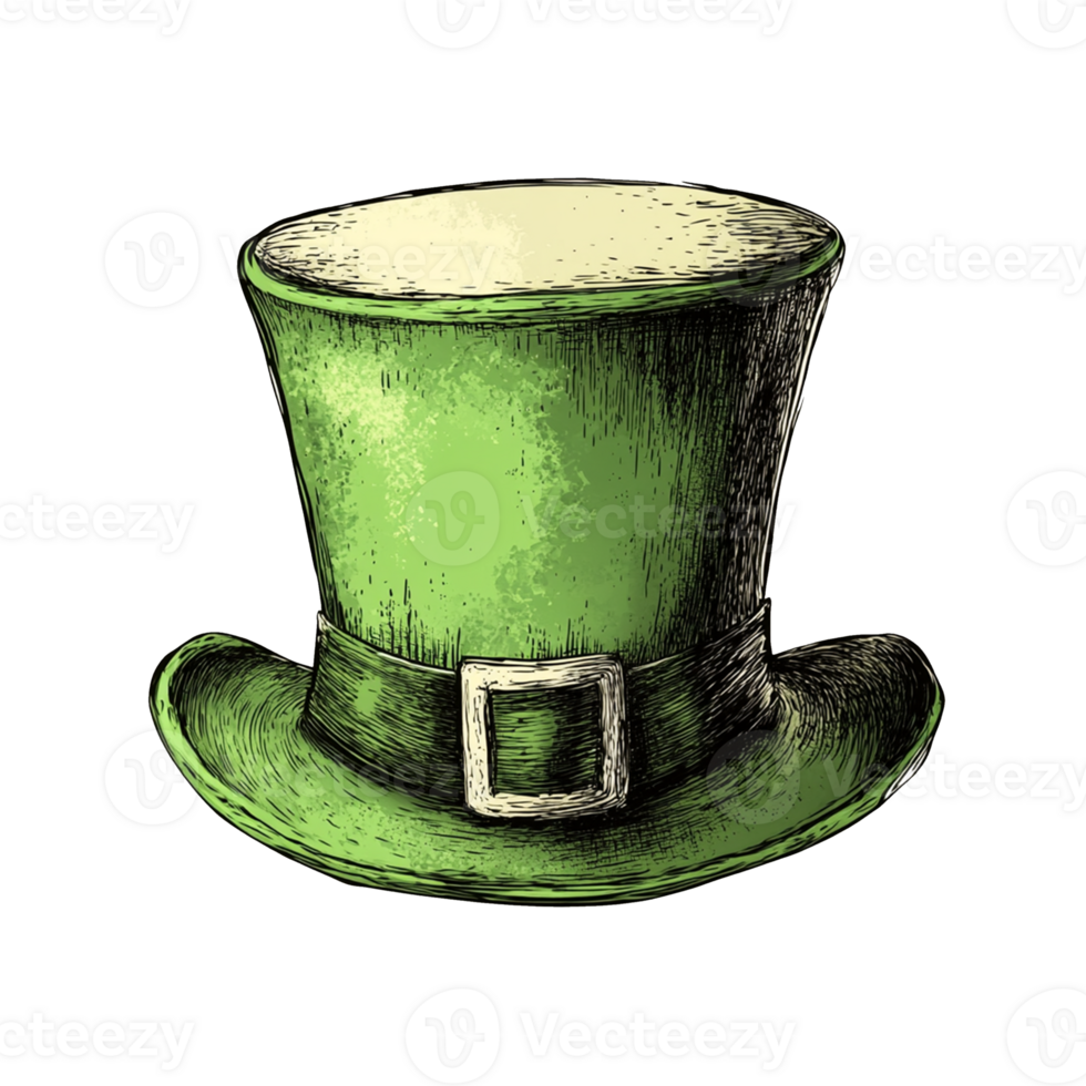 Leprechaun Green Hat for St. Patricks Day png