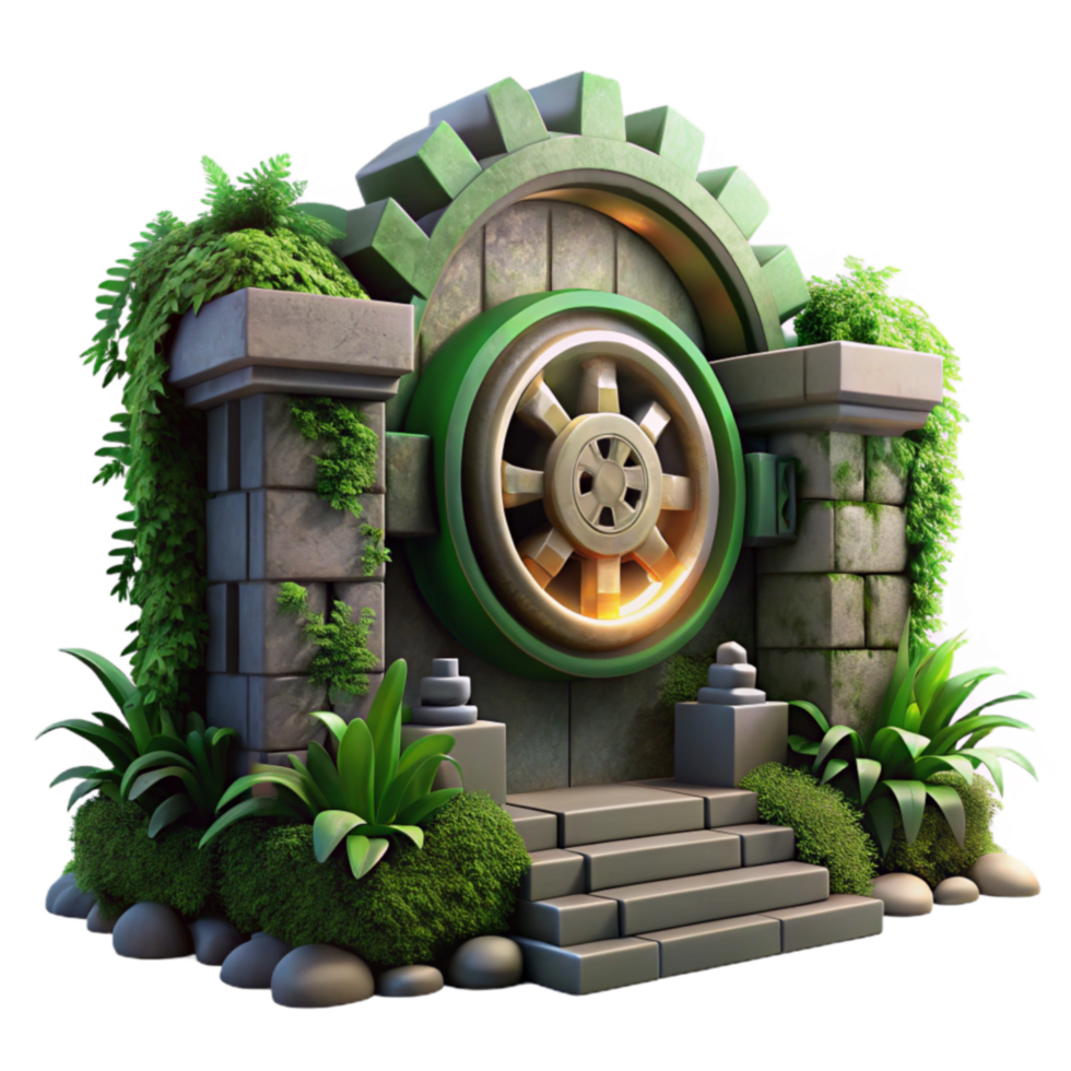 Ancient Gear Vault Steps to a Lush Secret png