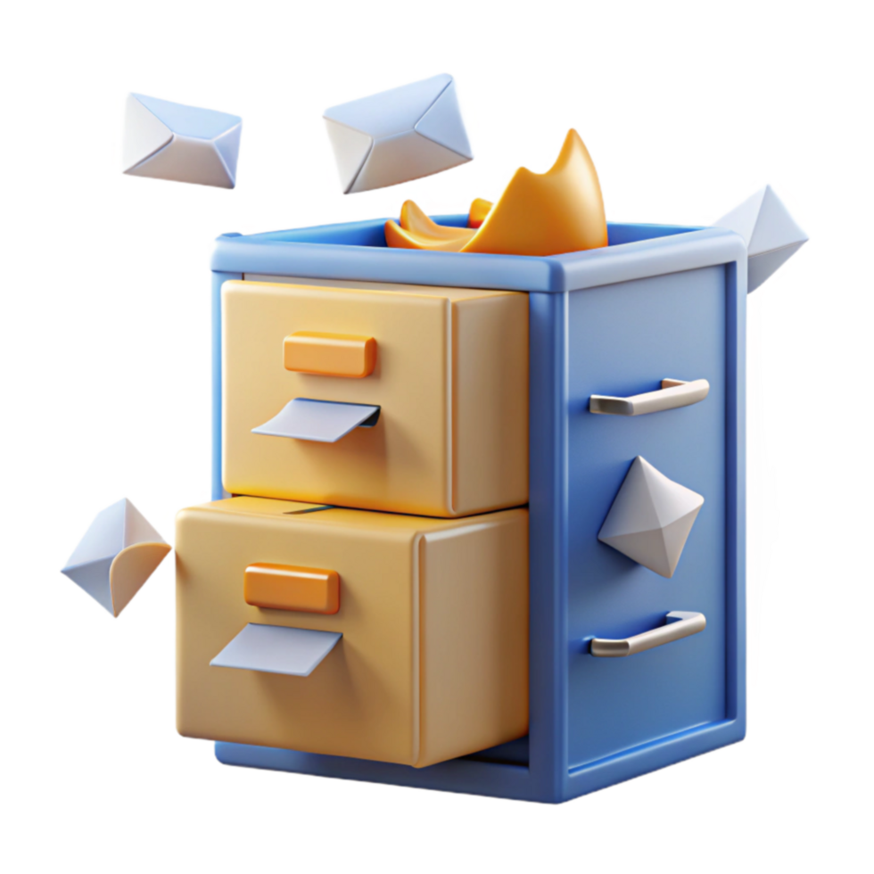 Digital Filing Cabinet Secure Data Storage Organization png